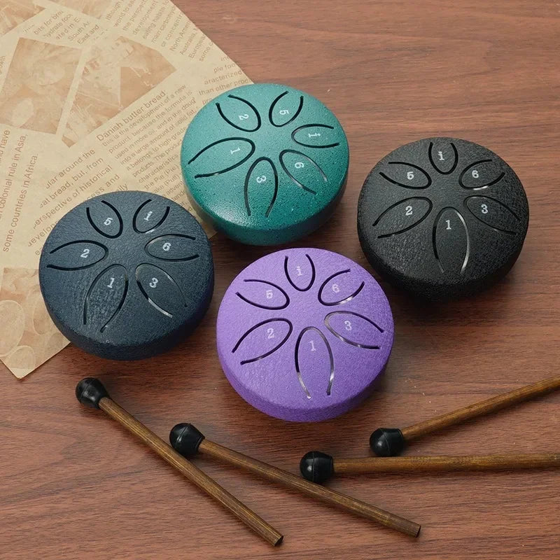 Mini Steel Tongue Drum - 6 Tones