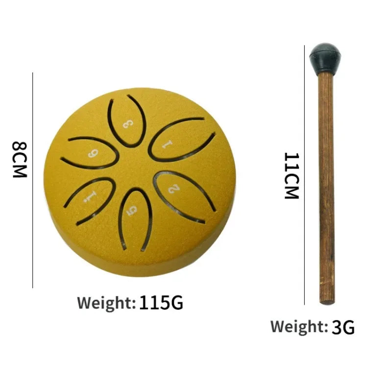 Mini Steel Tongue Drum - 6 Tones
